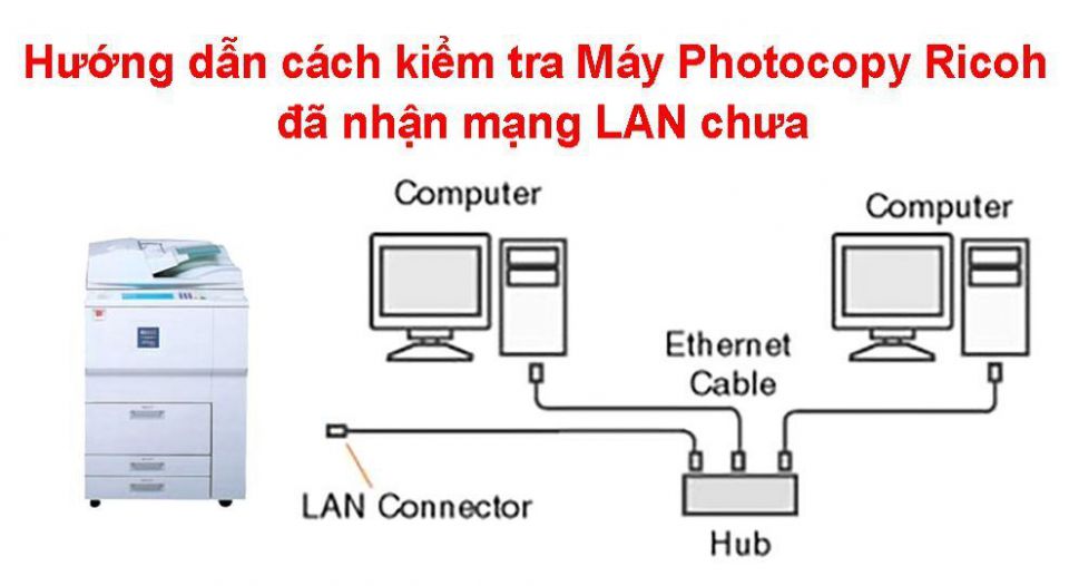 Kết nối máy tính với máy photo